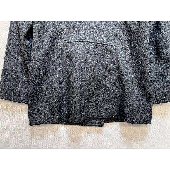 Express Womens Preppy Double Breasted Peacoat Size 7/8 Wool Blend Gray Winter - Picture 11 of 12